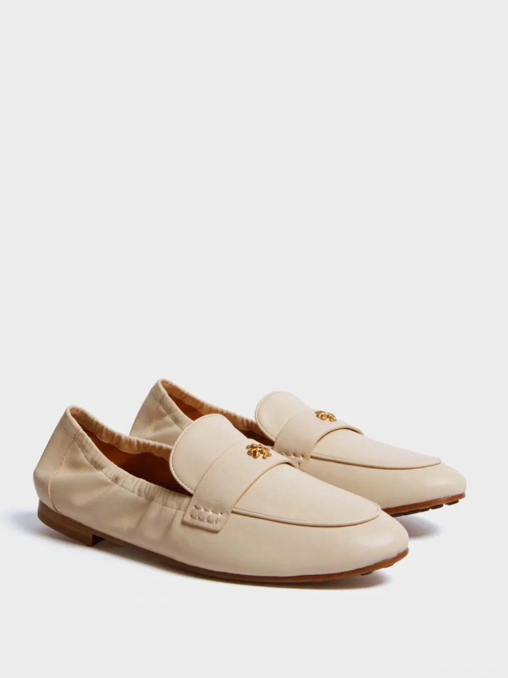 New Tory Burch Ballet Loafer New Cream Sz 10